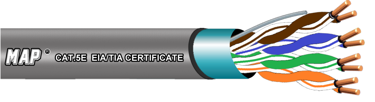 1.2 MAP® CAT5E. FTP Cable 超五類【單股】網路電纜
