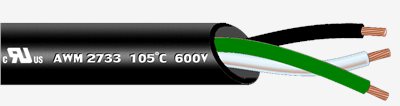 8.4 UL2733 UL2586 UL2516 UL2501 Severmotor Cable 105°C 600V