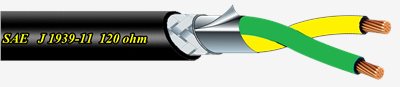 12.4 【SAE J 1939-11】 CAN-BUS CABLE 120 ohm